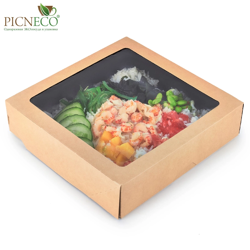 товар Контейнер бумажный 1500мл, черный, серия OneBox OKP150C